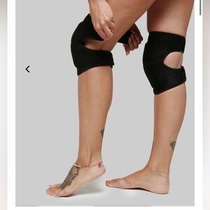 Pole Dance fitness Velcro knee pads - black S/M creatures of XIX